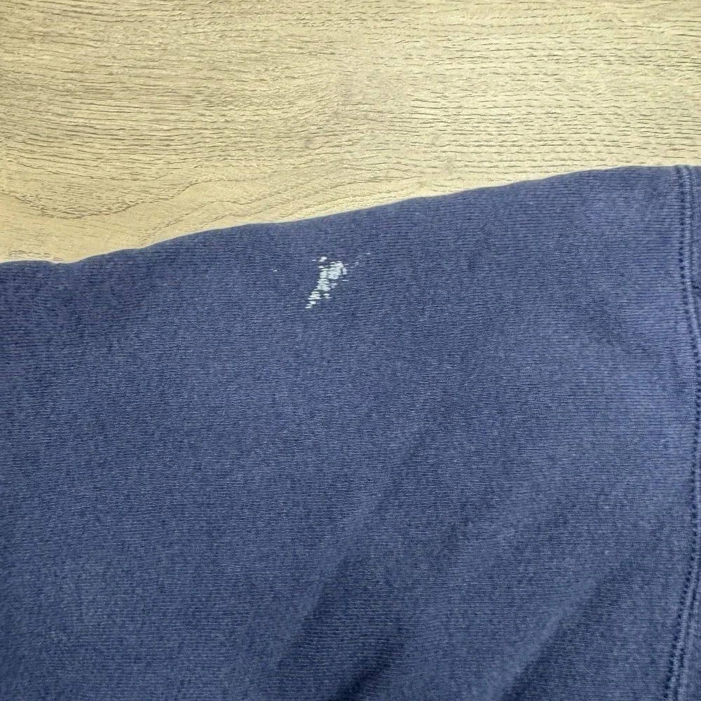 VTG Nike White‎ tag Distressed Crewneck Sweatshirt Blue Sz L USA